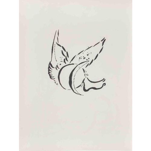Color lithograph realized by Marc Chagall in 1960 to illustrate "The Bible". Edition of 6500, published by Tériade in no....