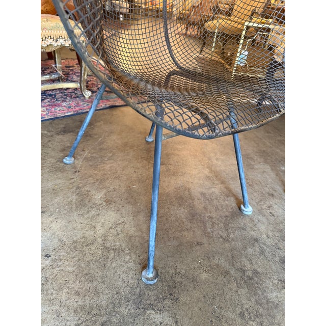 Mid 20th Century Pair of Vintage Mid-Century Wire Mesh "Bird" Lounge Chairs For Sale - Image 5 of 5
