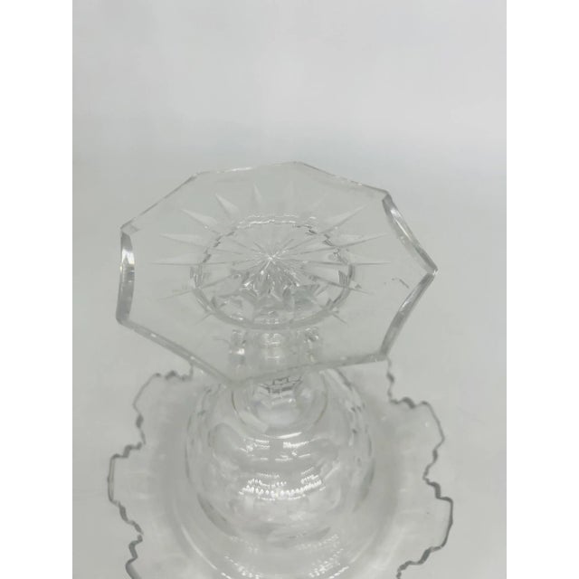 Antique Anglo-Irish Cut Crystal Lidded Urn For Sale - Image 10 of 11