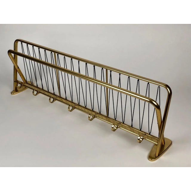 Large Mid-Century Coat Rack in Gold Color, Austria, 1950s For Sale - Image 11 of 18