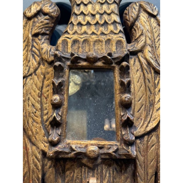 19th Century 19th Century Italian Giltwood Crest For Sale - Image 5 of 6