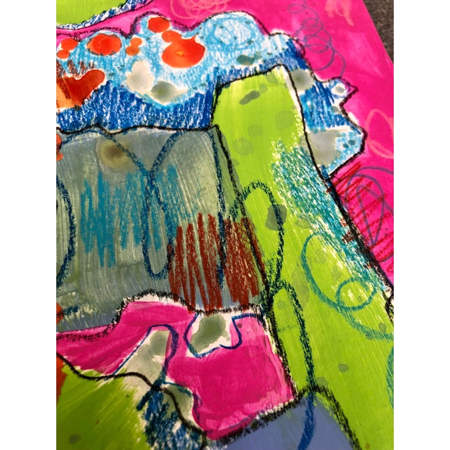 2020s CL Auker Original Contemporary Mixed Media Painting, “The Earlier Chaos” For Sale - Image 5 of 9