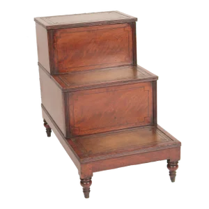 Antique George III Style Mahogany Bedside Table