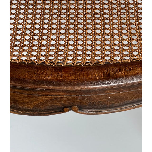 Late 19th Century Pair French Louis XV Style Open Armchairs With Caned Seats and Backs For Sale - Image 12 of 12