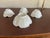 1970s 1970s Hollywood Regency White Porcelain Lotus Bowls, Set of 4 For Sale - Image 5 of 6