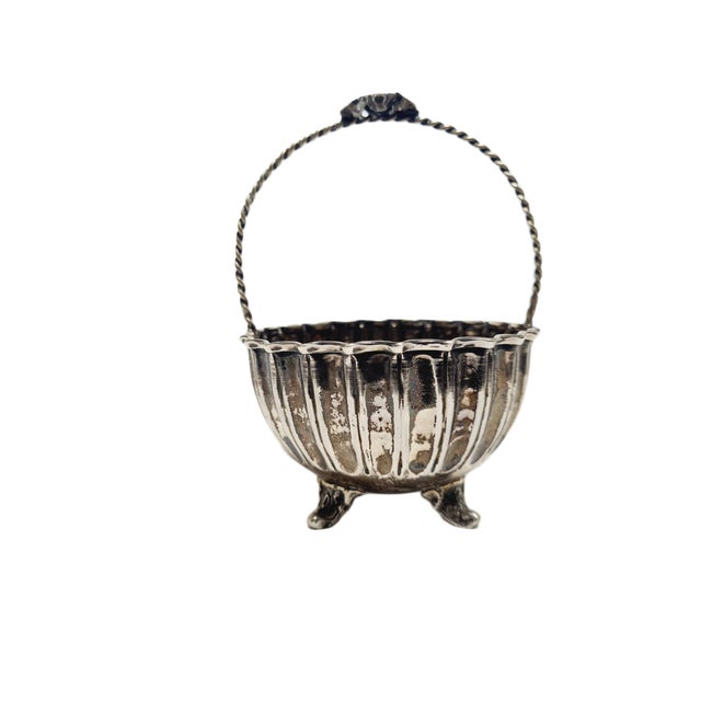 Silver Art Deco Silver Sugar Bowl, 1950s For Sale - Image 8 of 10