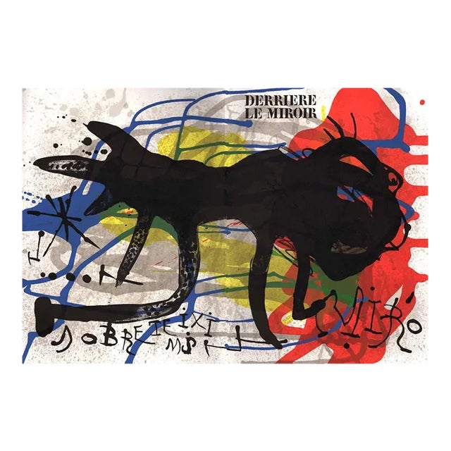 1973 Joan Miro Original Lithograph Sobreteixims 1 For Sale