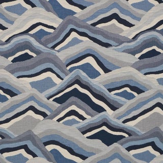 Schumacher Avala Hills Fabric In Ocean For Sale