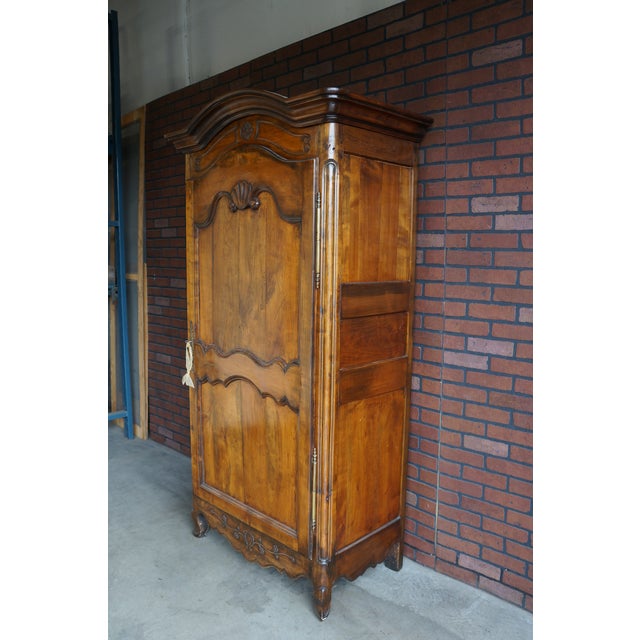 18th Century French Antique Bonnetiere Armoire For Sale - Image 9 of 9