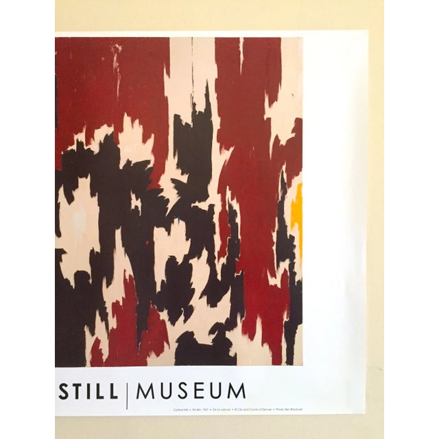 Clyfford Still Abstract Expressionist Lithograph Print Poster " Ph - 401 " 1957 For Sale - Image 4 of 11