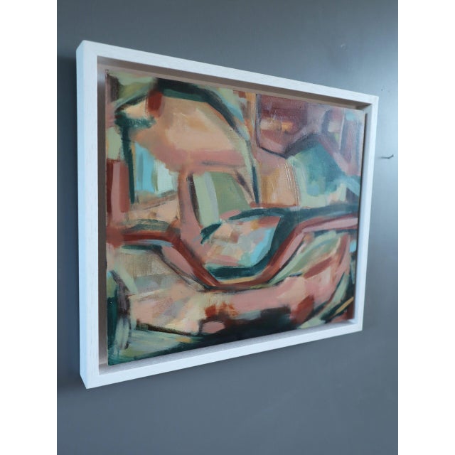 Contemporary 'Quiet Whispers' Original Abstract Acrylic Painting by British Artist Frances Daws, Framed For Sale - Image 6 of 12