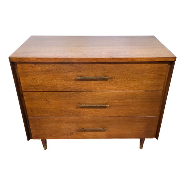 Vintage American Mid-Century Modern Dresser Bachelor Chest by John Stuart For Sale
