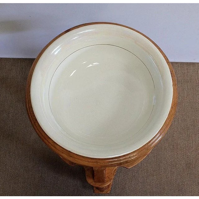 Small Athénienne in Solid Light Wood, Late 19th Century For Sale - Image 4 of 18