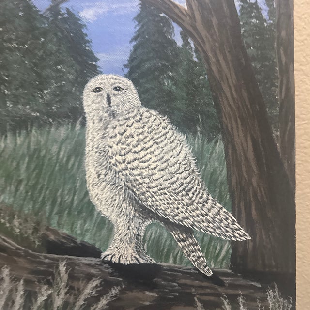 Immerse your space in the enchanting mystery of nature with this striking original oil painting featuring a magnificent...