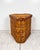 Boho Chic Vintage Wicker Rattan Triangle Side Table For Sale - Image 3 of 8