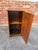 Antique Victorian Style Walnut Burled Wood Narrow Bedside Cabinet For Sale - Image 12 of 14