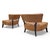 Mid-Century Modern Mid 20th Century Billy Haines Style Slipper Chairs Newly Reupholstered in Leather - Set of 2 For Sale - Image 3 of 9