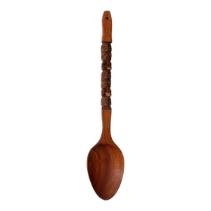 Vintage Large Tiki Style Carved Spoon