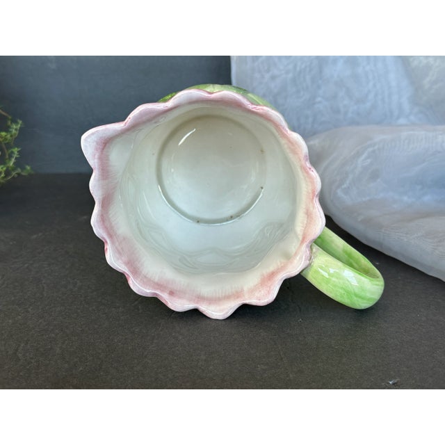 1980s Fitz and Floyd Artichoke Pitcher For Sale - Image 5 of 12