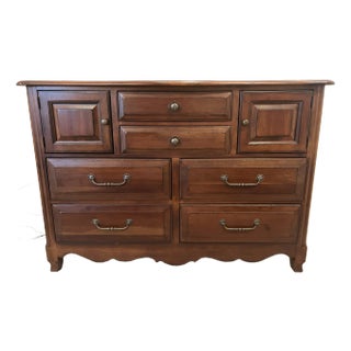 1990s Drexel Heritage French Countryside Cherrywood 6 Drawer Dresser 312-122 For Sale
