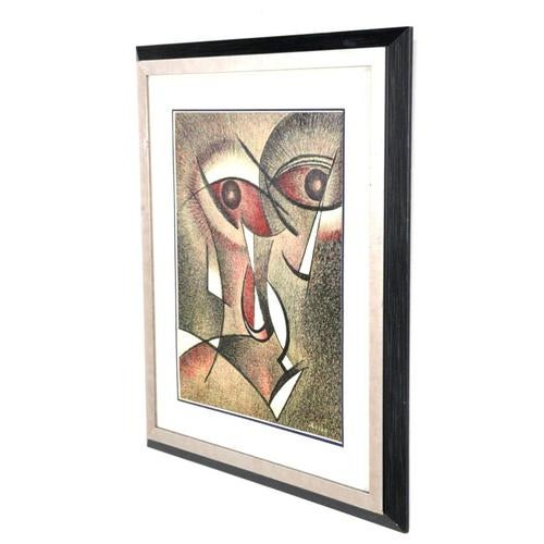 Sam Colpa, 1980s, Paper, Framed For Sale - Image 3 of 11
