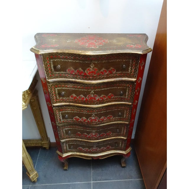 Vintage Italian Florentine Chest of Drawers, 1970 For Sale - Image 16 of 18