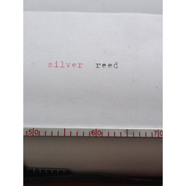 Metal Silver Reed S2 Typewriter from Silver Seiko, 1977 For Sale - Image 7 of 14