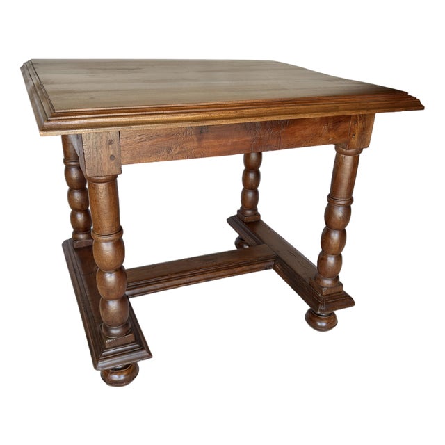 19th Century French Walnut Side Table For Sale