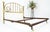 Queen Size Brass Headboard Bed w/ Matching Metal Frame For Sale - Image 10 of 12