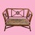 Wood Vintage McGuire Target Back Oversized Lounge Chair For Sale - Image 7 of 8