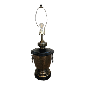 Vintage Brass Urn Table Lamp