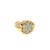 14k Yellow Gold Diamond Studded Gypsy Band Ring, Size 8.5 For Sale - Image 4 of 10