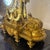 Late 19th Century Large Louis XV XVI Empire-Style Rococo Ormolu Gilt Bronze Mantel Clock For Sale - Image 5 of 12