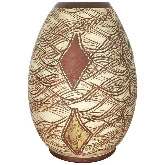 Vintage Ceramic Pottery Vase by Franz Schwaderlapp for Sawa Ceramic, Germany, 1960s For Sale - Image 10 of 10