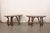 Coffee 19th Century Italian Halved-Octagon Lyre Leg Consoles For Sale - Image 8 of 12