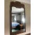 Offered is a rare solid wall wood mirror by Baker Furniture. The coordinating bedroom furniture pieces have sold.