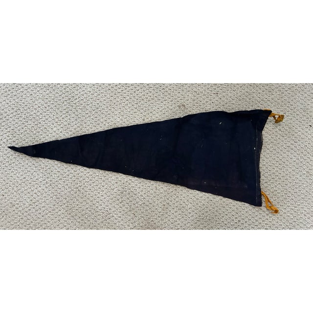 Textile 1950s U. S. Naval Academy “Go Get ’Em Goat” Navy Felt Pennant For Sale - Image 7 of 7