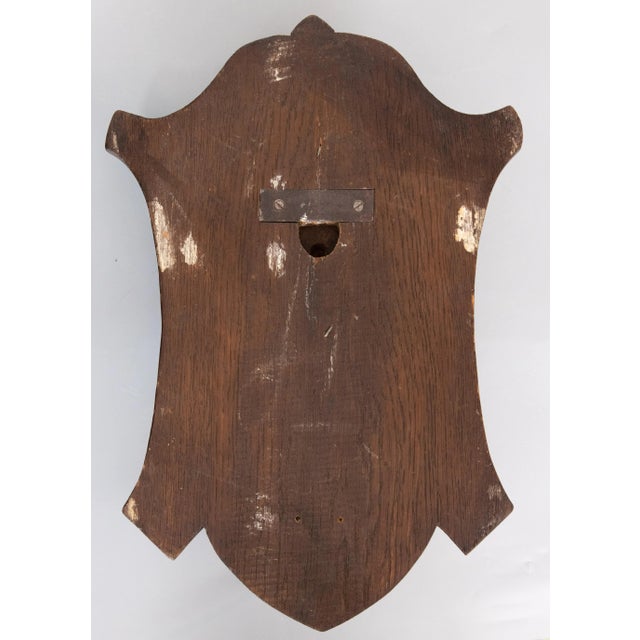 Antique Black Forest Carved Dog Head & Bronze Hook Hanger Coat Rack For Sale In Houston - Image 6 of 8