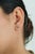 Metal Heart-Cut Ruby & Diamond Floral Halo Stud Earrings in 14k White Gold- A Pair For Sale - Image 7 of 14