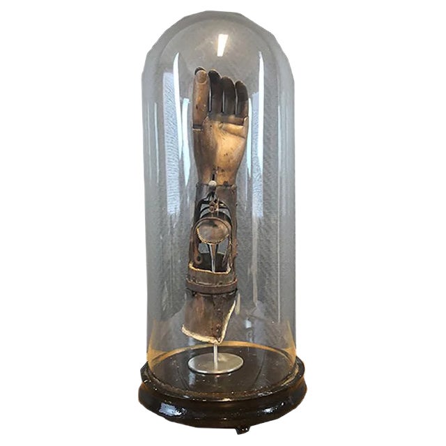 Antique German Hand in Glass by Ferdinand Sauerbruch For Sale