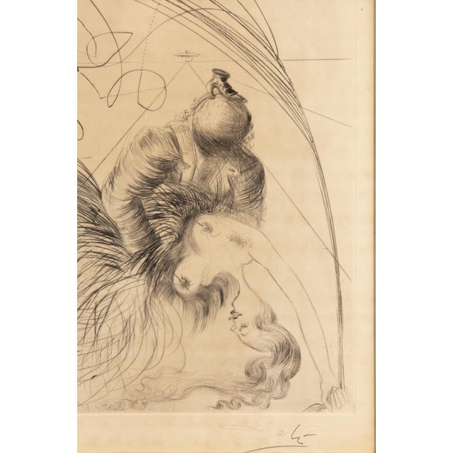 Salvador Dali Femme a La Chaussure (Woman With Shoe) 1968 Signed Etching 26/50 For Sale - Image 4 of 8