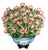 DESCRIPTION A blue and white oriental bowl spilling over with freshly cut parrot tulips. Screen printed and varnished onto...