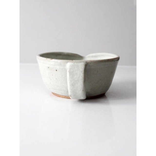 Late 20th Century Vintage Studio Pottery Batter Bowl For Sale - Image 5 of 12