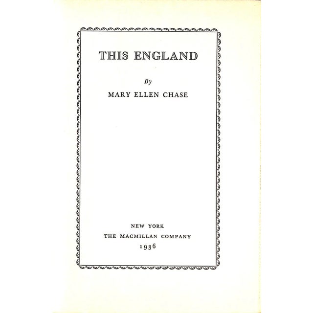 Traditional "This England" 1936 Chase, Mary Ellen For Sale - Image 3 of 4