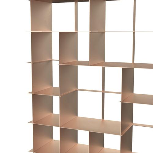 Dany bookshelves by wm metal design dimensions: d 35 x w 135 x h 230 cm. Materials: aluminum. Entirely made of aluminum...