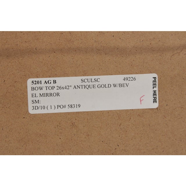 Carvers Guild Gold Gilt Carved Bow Top Wall Mirror For Sale - Image 14 of 14