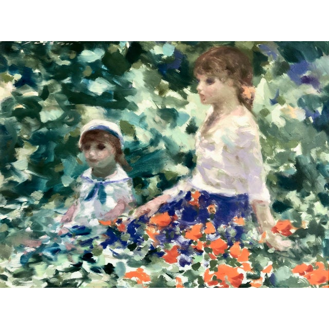 On offer is an original fine art oil painting on canvas by André Gisson a highly collected 20th-century American...