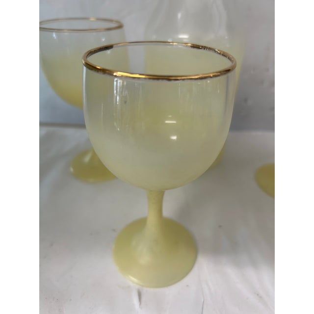 1960s 1960s Blendo Carafe and Wine Glass Set- 5 Pieces For Sale - Image 5 of 9