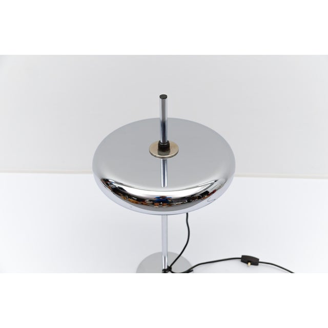 German Space Age Chrome Table Lamp, 1960s For Sale - Image 9 of 15