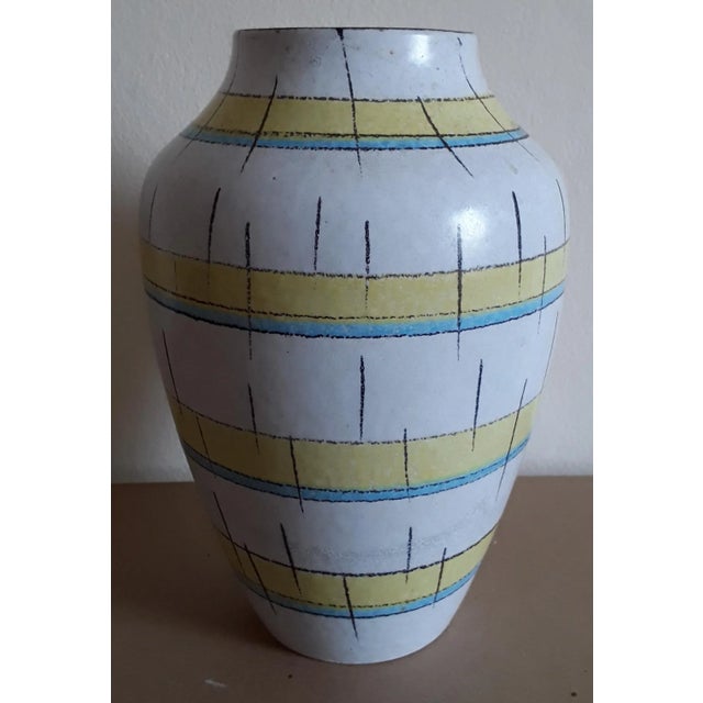 Vintage Glazed Ceramic Vase, Germany, 1960s For Sale - Image 4 of 4